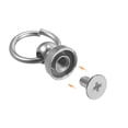 thumbnail image 5 of Unique Bargains 0.47-inch O-Ring Button Stud Rivets Screw Back Screws Rivet Silver Tone 10 Pcs, 5 of 5