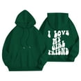 thumbnail image 7 of Gyexs Oversized Hoodies for Women Men Christmas Valentines Day Sweatshirts Hooded Long Sleeve Pullover Tops Trendy Winter Clothes Z02 Green & Size XXXL, 7 of 7