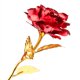 thumbnail image 4 of Chapado En Oro De Tallo Largo Flor De Rosa Artificial Romántico Día De San Valentín Amante Regalo Adornos Para El Hogar 24K Eigraketly HA024592-05, 4 of 5
