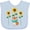 Blue, variant on Inktastic Reading Book Lover Sunflower Fox Boys or Girls Baby Bib