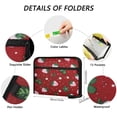 thumbnail image 3 of Accordion File Organizer with Zip Closure 13 Pockets Expanding File Folder Letter A4 Paper Document Organizer for Home Office Cute Pink Strawberry Pattern, 3 of 7