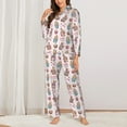 thumbnail image 2 of Lsque Hello Easter Pattern Long Sleeve Pajama Set for Women - Soft 2-Piece Sleepwear and Loungewear Set with Pockets, Comfy Nightwear-X-Large, 2 of 7