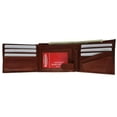thumbnail image 5 of Genuine Leather Mens Bifold Wallet Button Snap Flap Out 1533 CF, 5 of 20
