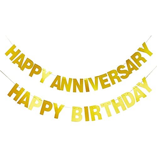 Kit de Banner Personalizable Brillos Dorados Bricolaje con Letras, Números y Símbolos (130 Bright Creations Bright Creations