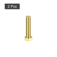 thumbnail image 3 of Unique Bargains Brass Hex Bolts, 1/2-13x2-1/4' 2 Pack Fully Thread Grade 4.8 Machine Screws, 3 of 4