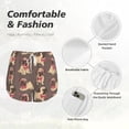thumbnail image 6 of Lsque Cut Pug Printed Women's Running Shorts with Liner Pockets,Elastic Quick Dry Workout Athletic Gym Yoga Shorts,Womens High Waist Shorts-Medium, 6 of 9