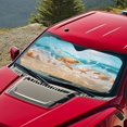 thumbnail image 5 of HUIACONG Sea Turtle Car Windshield Sun Shade UV Reflective Easy Storage Thick Car Windshield Cover for Trucks Front Window Most Vehicles, 5 of 7