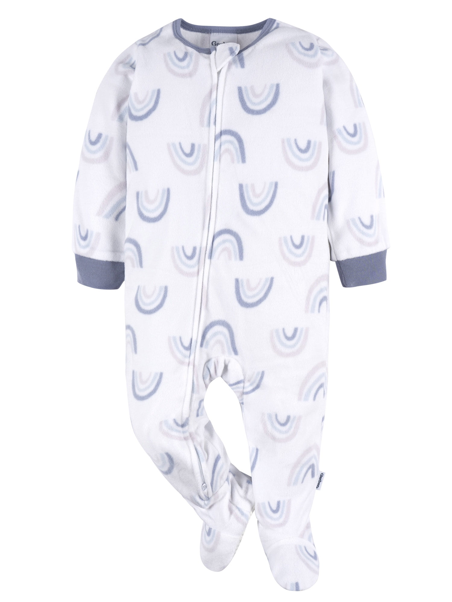 Gerber Baby and Toddler Neutral Microfleece Blanket Sleeper Pajamas, 2-Pack, Sizes 0/3 Months -5T