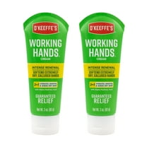 O'Keeffe's Working Hands Intense Renewal Hand Cream, 3 oz Tube (Pack of 2) - Softens and Smooths Extremely Callused, Dry Hands