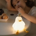 thumbnail image 4 of LSLJS LED Silicone Soft Duckling Lamp, 3 Level Dimmable Kindergarten Night Light, Rechargeable Bedside Pat Lamp, Suitable for Breastfeeding Toddler Decoration, Children Night Light, 4 of 9