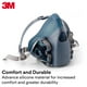 thumbnail image 3 of Respirador reutilizable 3M 7501 de media cara, NIOSH, pequeño, 3 of 8