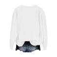 thumbnail image 4 of PLHWHYQ Women's Halloween Cute Ghost Pumpkin Graphic Crewneck Sweatshirt, Long Sleeve Casual Fall Pullover Top c-White S, 4 of 6