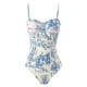 thumbnail image 3 of WILLBEST Trajes de Baño Para Mujer, 2 Piezas, Estilo Europeo, Ajustados y Ajustados, Retro, Para Playa, Protector Solar, Falda Larga, Conjunto de Dos Trajes de Baño de Aguas Termales Para Mujer, 3 of 8