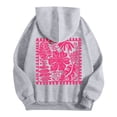 thumbnail image 5 of Linfrsh Women's Pullover Hoodies Teen Girls Trendy Fall Fashion Tops Hooded Sweatshirts (Light Gray,2XL), 5 of 7