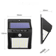 thumbnail image 4 of Lámpara de pared solar luminosa de tres lados 30+5+5 LED, luz de jardín impermeable para exteriores, luz de emergencia, luz de pasillo, 4 of 4