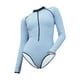 thumbnail image 2 of Traje de baño de una pieza para mujer, protector solar, para verano, spa, snorkel, natación, deportes acuáticos Azul, 2 of 9
