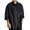 Black, variant on QHFBli Men's Washed Denim Long Sleeve Shirt, StandCollar Thick Denim Air Layer Warm for Outdoor&Trendy Wear Button Down Shirt