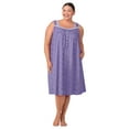 thumbnail image 3 of Aria Women's Sleeveless 100% Cotton Nightgown, Sizes XS-5X, 3 of 6