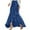 #002-Blue, variant on Women's Autumn Tummy Control Solid Color High Waist Wrap Skirt - Unusual Hemline, Flattering Midi Skirt for Ladies