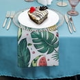 thumbnail image 4 of JRXY Watermelon Leaves Pattern Cloth Napkins Polyester for Farmhouse Party Dining Table Decor Home Decor 6 PCS, 4 of 7