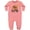 Mauve, variant on My Granny Loves Me Grandchild Bear Baby Fleece Romper