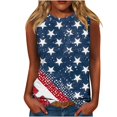 thumbnail image 2 of Womens Tank Tops Independence Day Sleeveless Round Neck Casual Top Multicolor XXL, 2 of 4