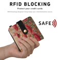 thumbnail image 4 of Small Wallet For Women Bifold Leather Pocket Coin Credit Card Holder With RFID Blocking Rose Field, 4 of 6