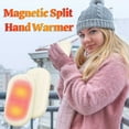 thumbnail image 5 of Coollooc 2 in 1 Magnetic Detachable Hand Warmer, Reusable Portable Electric Hand Warmers, USB 2 in 1 Handwarmers, Outdoor Indoor Pocket Warm Gifts for Christmas Men Women(Orange), 5 of 7