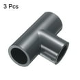 thumbnail image 3 of Uxcell 3 Pcs Raccord en PVC 1/2 Pouces Connecteur 3 Voies pour Meubles Raccord de Tuyau de Qualité, 3 of 7