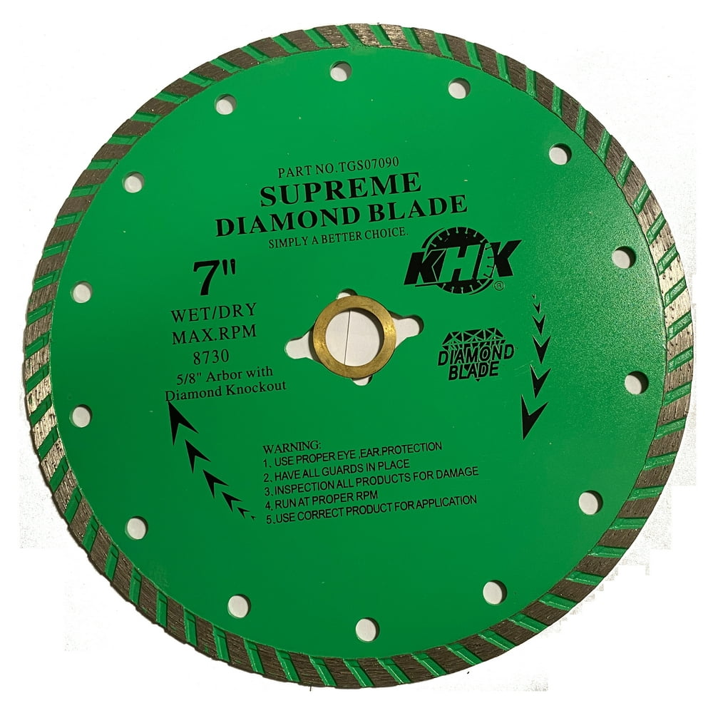 7Inch 7" Supreme Turbo Diamond Blade for Cutting Granite Stone, Marble