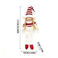 thumbnail image 3 of KKOUHVY Cloth Christmas Elf Doll Ornaments 3.94x20.08in, Plush Xmas Tabletop Decorations for Home Party Wreath Tree, 3 of 8