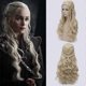 thumbnail image 1 of Game of Thrones Daenerys Targaryen Cosplay Wig Synthetic Hair Long Wavy Dragon of Mother Wigs Halloween Party Costume for Women, 1 of 5