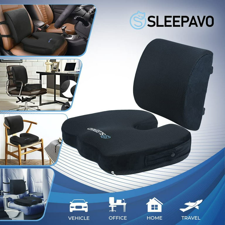 Memory Foam Gel Seat Cushion for Office Chair, Comfort Car Chair