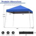 thumbnail image 4 of Canopy Tent, 10X10 FT Pop Up Canopy Outdoor Instant Tent Slant Legs, 4 of 6