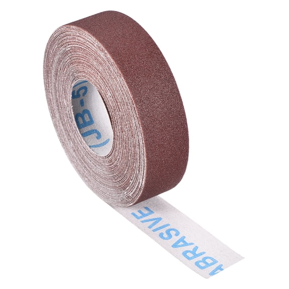 Uxcell 1" x 29.53Ft Sandpaper Roll, 180 Grit Emery Cloth Roll Abrasive Sandpaper Aluminum Oxide Sand Paper for Wood Furniture Floor Automotive Plumbing Finishing Metal Polishing