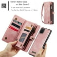 thumbnail image 3 of CaseMe Leather Case for Samsung Galaxy A12 5G,2 in 1 Detachable Wallet Case with 8-Card Holder Zipper Bills Slot,Magnetic Shockproof Flip Leather Cover Zipper Pocket Phone Cases,Pink, 3 of 8