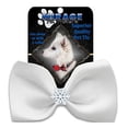 thumbnail image 2 of Mirage Pet 47-56 WT Snowflake Widget Pet Bowtie, White, 2 of 2