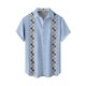 thumbnail image 4 of Short Sleeve Button Shirt Men'S Casual Short Sleeve Shirt Loose Shirt With Pocket 2XL, 4 of 4