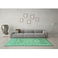 thumbnail image 3 of Ahgly Company Indoor Rectangle Persian Turquoise Blue Traditional Area Rugs, 3' x 5', 3 of 4