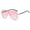 Pink-1, variant on Oversized Wrap Around Retro Sunglasses for Women Classic Shield One Piece Frame Pilot Aviator Big Sunnies UV Protection Metal Frame Designer Shades