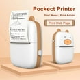 HD Meow Mini Label Printer Thermal Portable A8 Printers Sticker