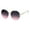 Clear Pink Smoke, variant on Womens Mod Exposed Edge Octagonal Designer Fashion Light Sunglasses Pink Black Smoke