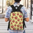 thumbnail image 2 of Ratiio Apple Print Backpack with Padded 15-inch Laptop Sleeve- Spacious and Durable Daypack for Work and Travel, 2 of 6