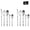 10PCS luxury tableware set, variant on Luxury Stainless Steel Tableware Set, 10/15pcs Diamond Cut Pattern, Mirror Polished, Dishwasher Safe, for 2-3 People, Wedding/Party/Christmas Gift