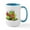 White/Blue Inside, variant on CafePress - Blushing Frog Large Mug - 15 oz Ceramic Large White Novelty Mug