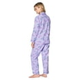 thumbnail image 3 of Casual Nights Women's Flannel Long Sleeve Button Down Pajama Set, 3 of 5