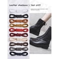 thumbnail image 3 of Lacets Ronds Solides en Coton Ciré Lacets en Polyester Durables Lacets de Chaussures Oxford Lacets de Bottes Lacets en Cuir Imperméables 11 Couleurs 9 Rouge Brun 90cm, 3 of 6