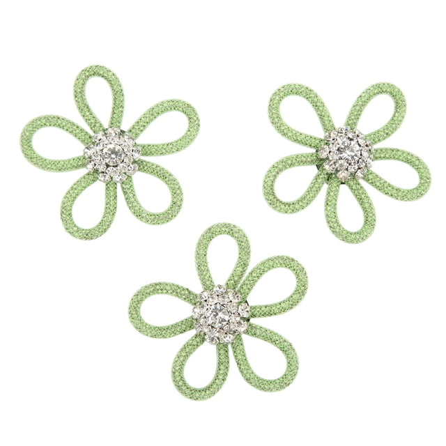 Shoe Brooch, Directly Attached Flower Shape Bottom Buckle Pin Cute Flower Brooch For Clothing Matching For Daily Decoration White Mesh White Rhinestone,Pink Mesh Pink
