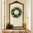 thumbnail image 6 of Virelaxpo 30cm Christmas Wreath with Berry Vines, PVC Artificial Garland for Front Door Decoration, Holiday and Winter Home Festive Decor, 6 of 6