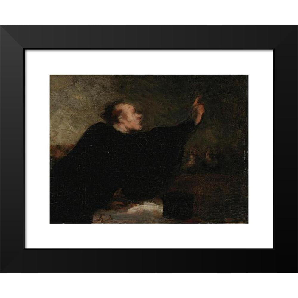 Honoré Daumier 18x15 Black Modern Framed Museum Art Print Titled - Plaidant Lawyer (1853-54)